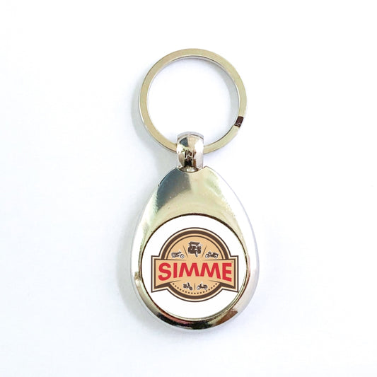 Schlüsselanhänger IFA Simme© / Simson DDR, mit Einkaufswagenchip