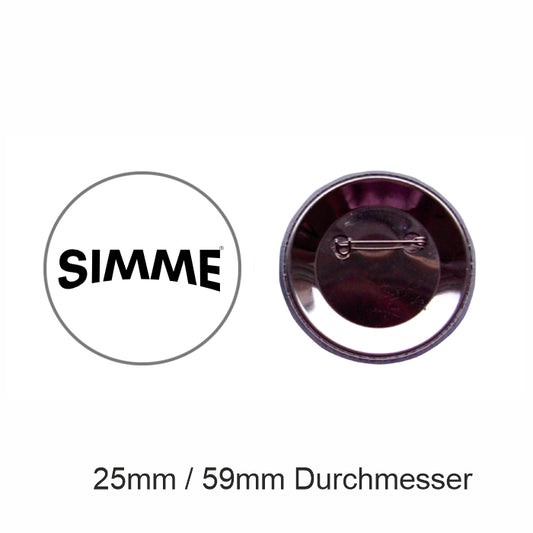 Button IFA Simme© Schrifzug / Simson, Pin mit Bogennadel