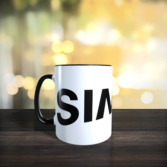 Kaffeepott, Tasse IFA Simme© Schriftzug/ Simson DDR beidseitiger Druck, verschiedene Farben